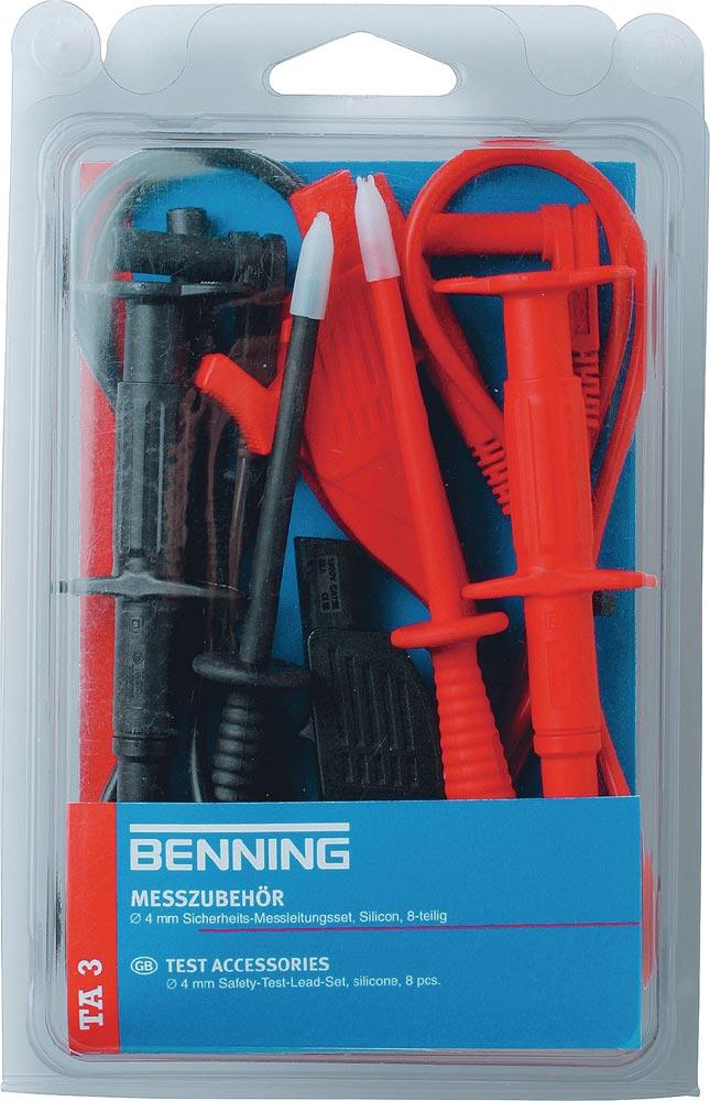Messleitungssatz TA 3 044126 8-teilig Messspitzen-Ø 4 mm Länge 1000 mm Messleitungssatz TA 3 044126 8-teilig Messspitzen-Ø 4 mm Länge 1000 mm