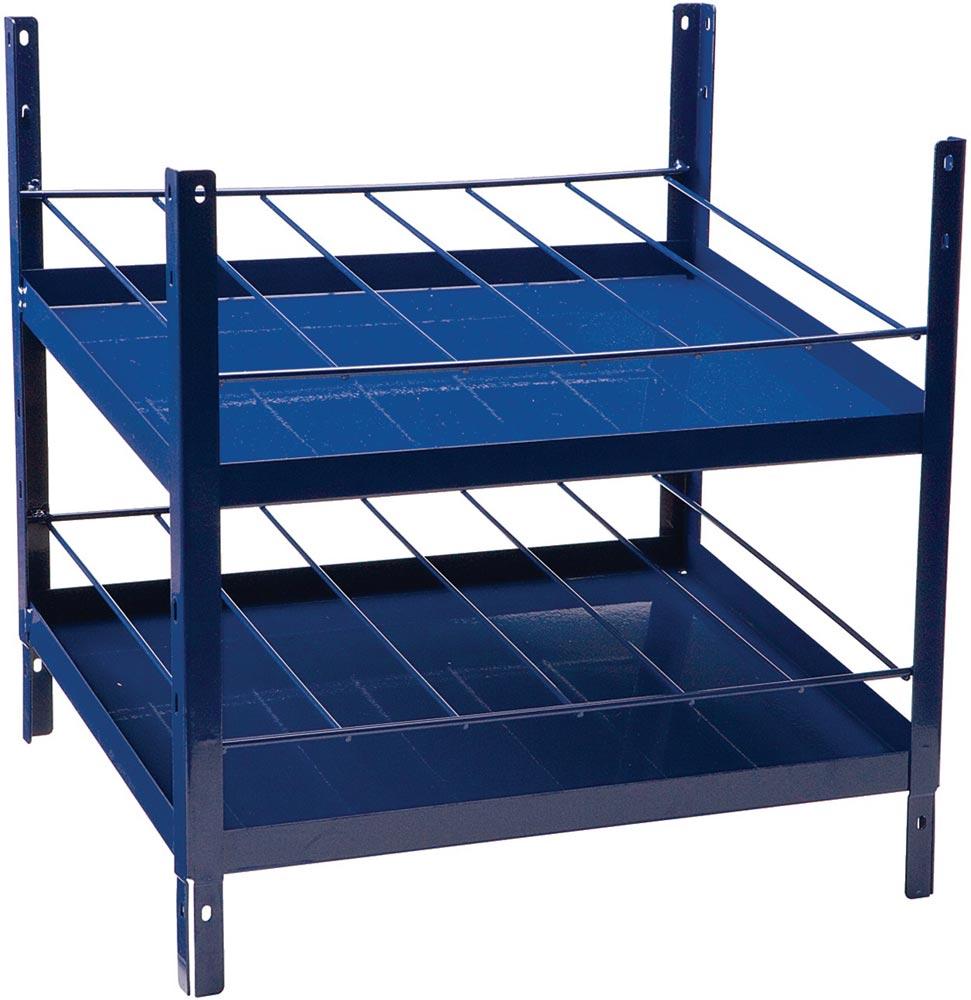 Regalelement LOGS 180 H520xB540xT390mm blau RAL 5022 2x6-reihig geeignet für Spraydosen