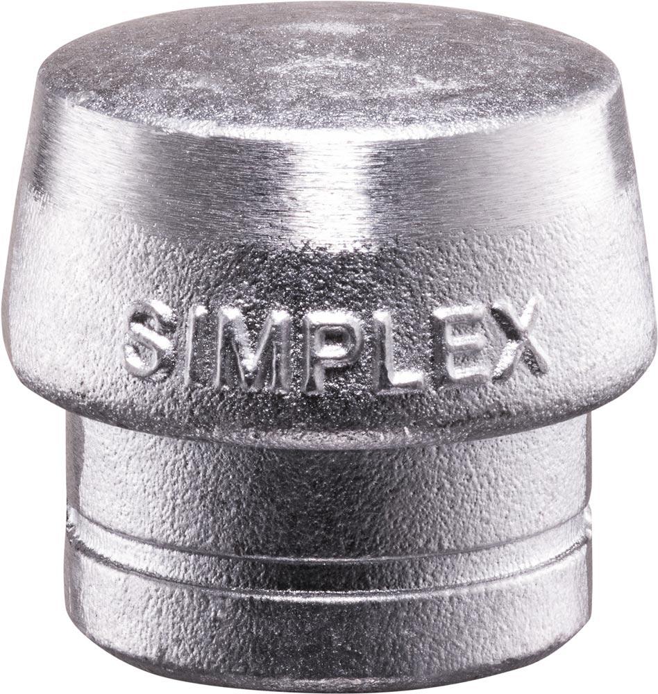 Schonhammerkopf SIMPLEX Kopf-Ø 30 mm Weichmetall silber hart Schonhammerkopf SIMPLEX Kopf-Ø 30 mm Weichmetall silber hart