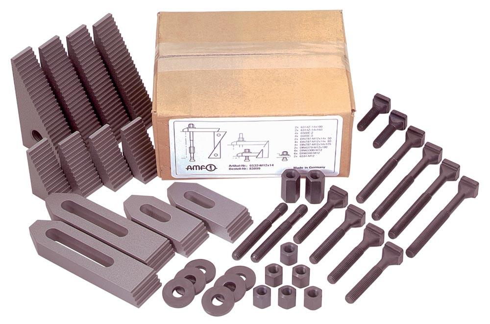 Spannwerkzeugsortiment Nr. 6532 M12 x 14 mm 38 teilig Spannwerkzeugsortiment Nr. 6532 M12 x 14 mm 38 teilig