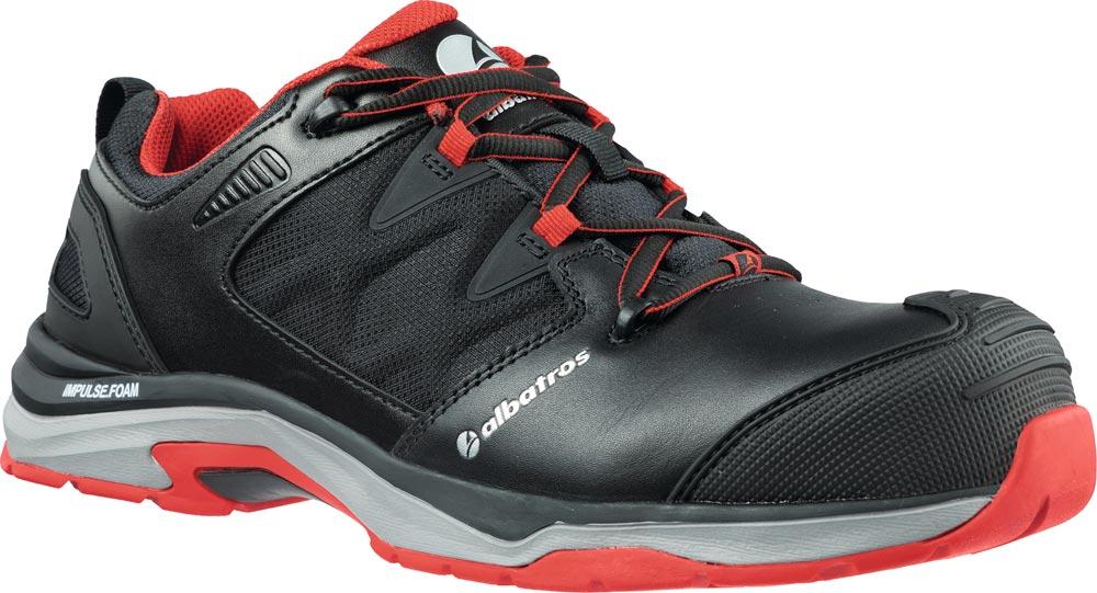 Sicherheitsschuh ULTRATRAIL BLACK Low Größe 40 schwarz/rot S3 ESD HRO SRC EN ISO 20345 Glattleder
