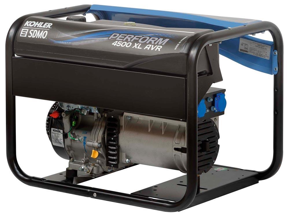 KOHLER SDMO Baustellengenerator Benzin Motor Kohler OHV CH395 AVR C5