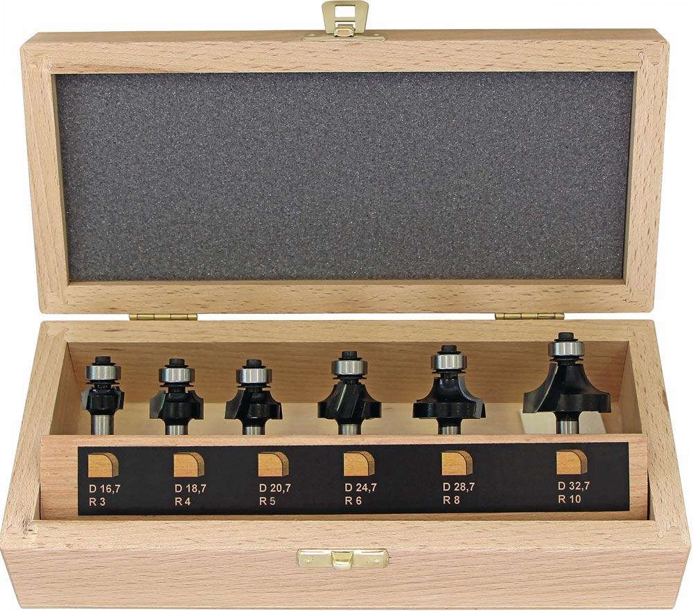 Abrundfräsersatz 973CT06A03 Hartmetall Schaft-Ø 8 mm 6-teilig Abrundfräsersatz 973CT06A03 Hartmetall Schaft-Ø 8 mm 6-teilig