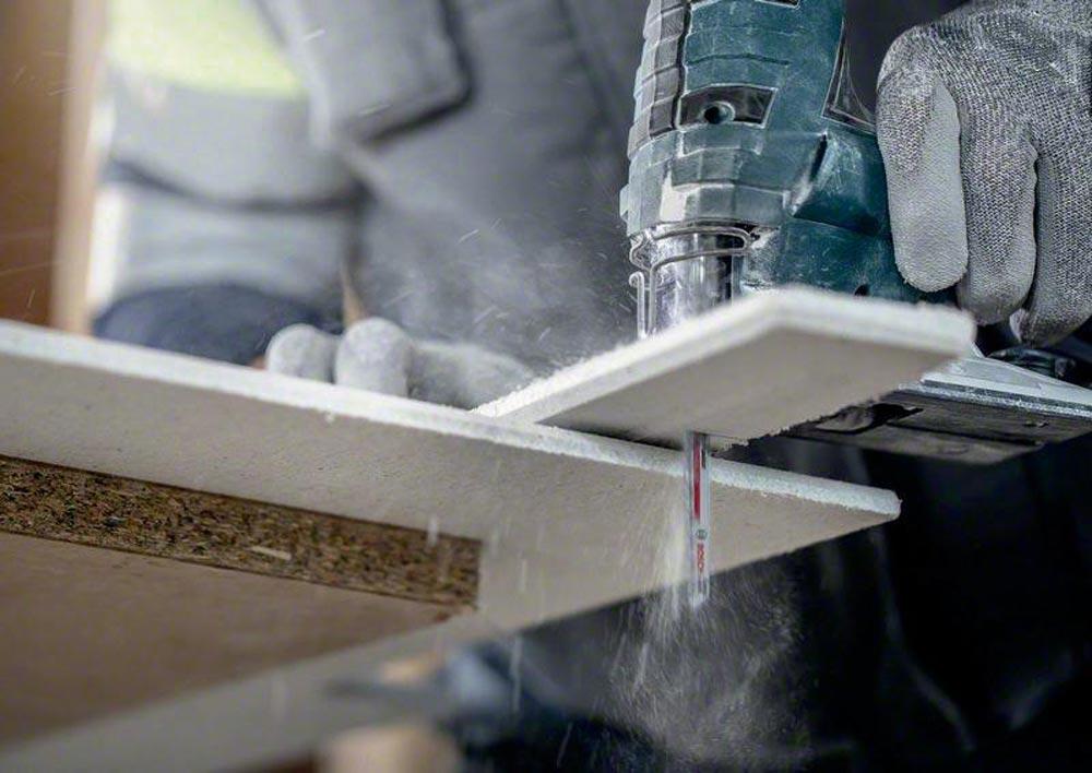 Stichsägeblatt Fiber Plaster T 141 HM Gesamtlänge 100 mm Zahnteilung 4,3 mm Faserzementplatten, Trockenbauwand 3 Stück / Karte