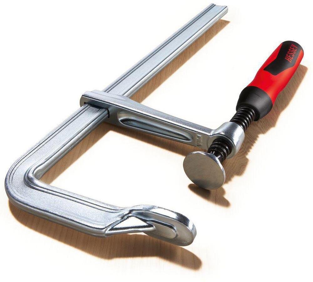 Ganzstahlschraubzwinge GZ-2K Spannweite 120 mm Ausladung 60 mm 2-K-Griff