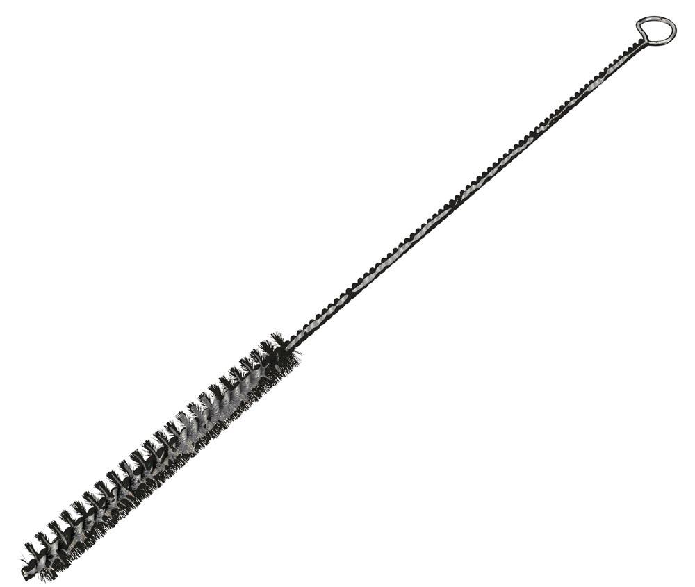 Düsenbürste Länge 320 mm Ø 6 mm 0,08 mm VA gewellt Besatzlänge 100 mm mit Öse