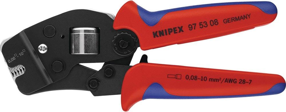Crimpzange Gesamtlänge 190 mm 0,08 - 10,0 (AWG 28 - 7) mm brüniert Mehrkomponenten-Hüllen Crimpzange Gesamtlänge 190 mm 0,08 - 10,0 (AWG 28 - 7) mm brüniert Mehrkomponenten-Hüllen