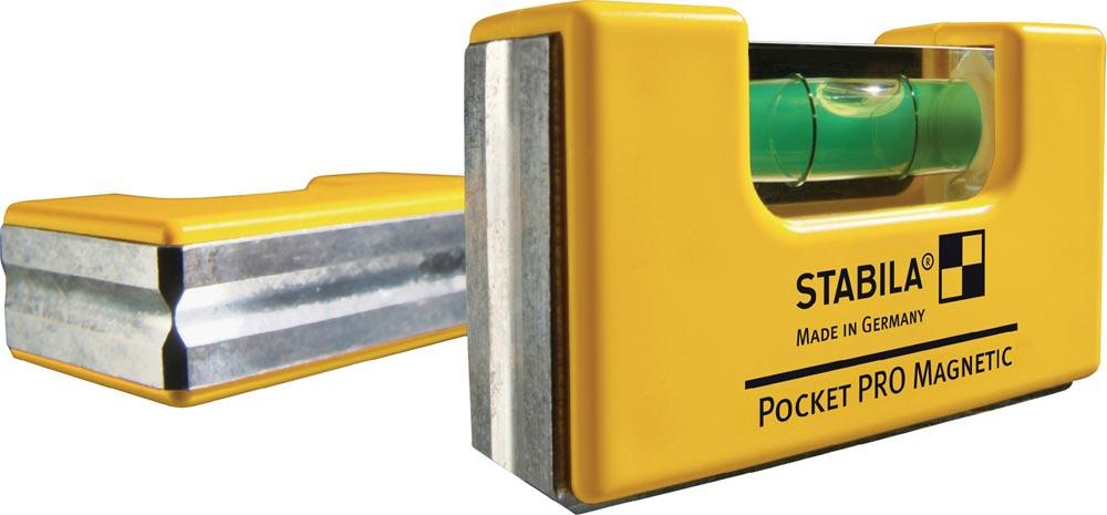 Wasserwaage Pocket PRO Magnetic 7 cm Aluminium gelb  1mm/m mit Magnet Wasserwaage Pocket PRO Magnetic 7 cm Aluminium gelb  1mm/m mit Magnet