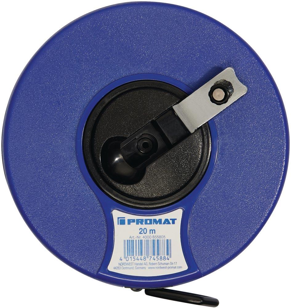 Kapselbandmaß Länge 30 m Bandbreite 13 mm mm/cm EG II ABS Nylon-Fiber