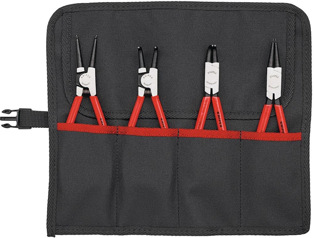 Sicherungsringzangensatz 4-teilig in Rolltasche 10 - 60 mm Sicherungsringzangensatz 4-teilig in Rolltasche 10 - 60 mm