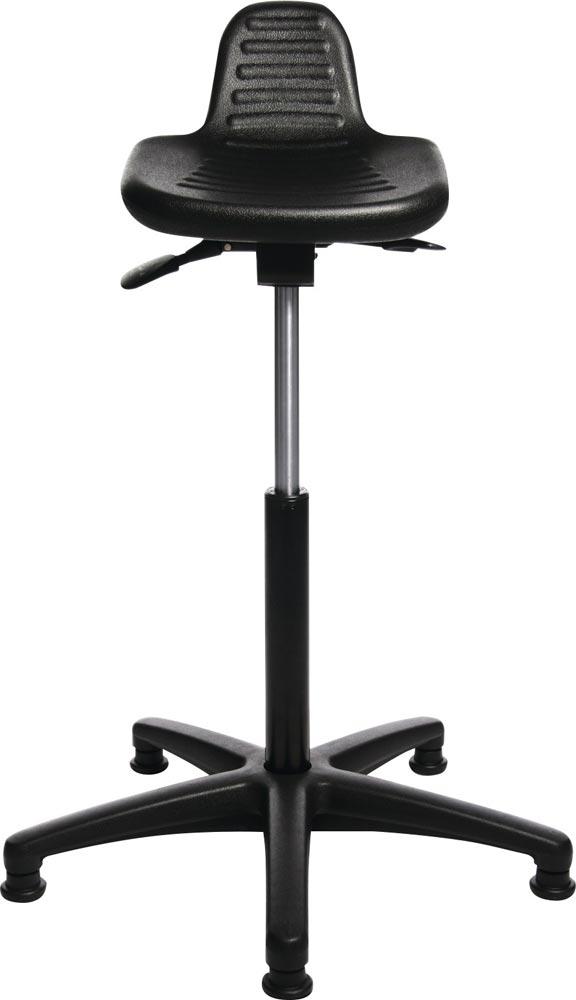 Stehhilfe Integralschaum Sitzhöhenverstellung 550-810 mm Stahlrohr schwarz Stehhilfe Integralschaum Sitzhöhenverstellung 550-810 mm Stahlrohr schwarz