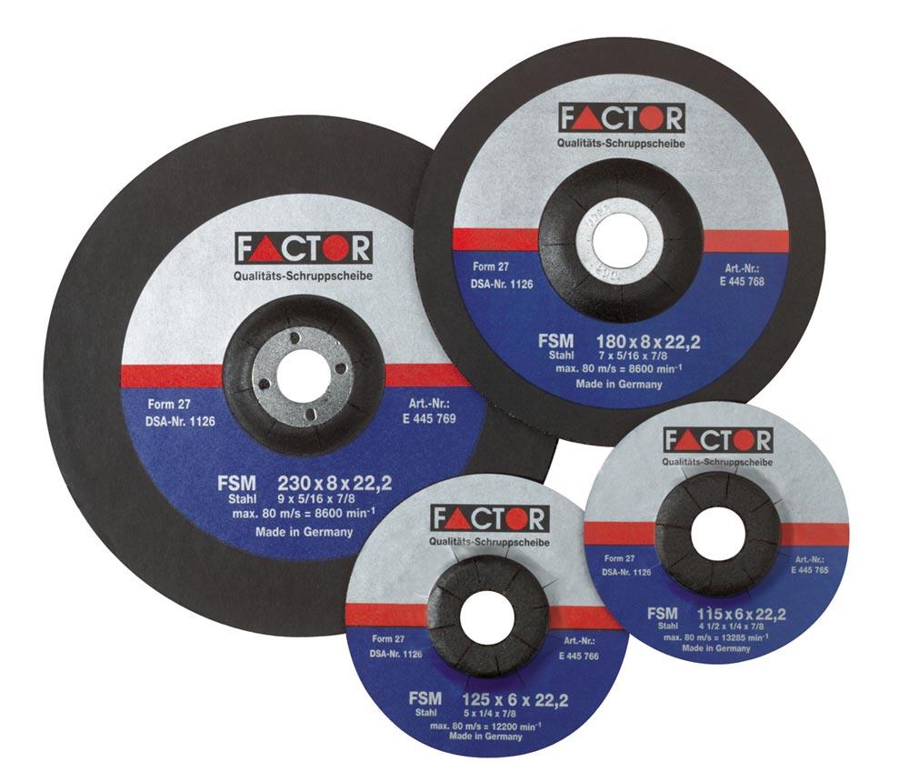 Schruppscheiben für Metall FSM 115 x 7 x 22,23 mm