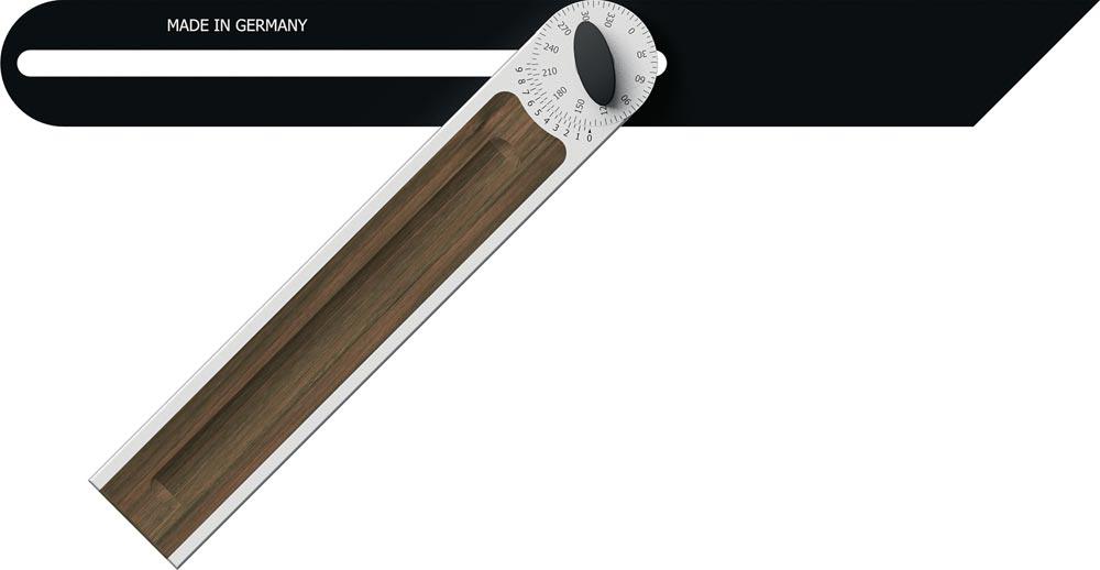 Schmiege Alu-Line 505-330 Schienenlänge 330 mm Aluminium mit Nußbaumeinlage Schmiege Alu-Line 505-330 Schienenlänge 330 mm Aluminium mit Nußbaumeinlage