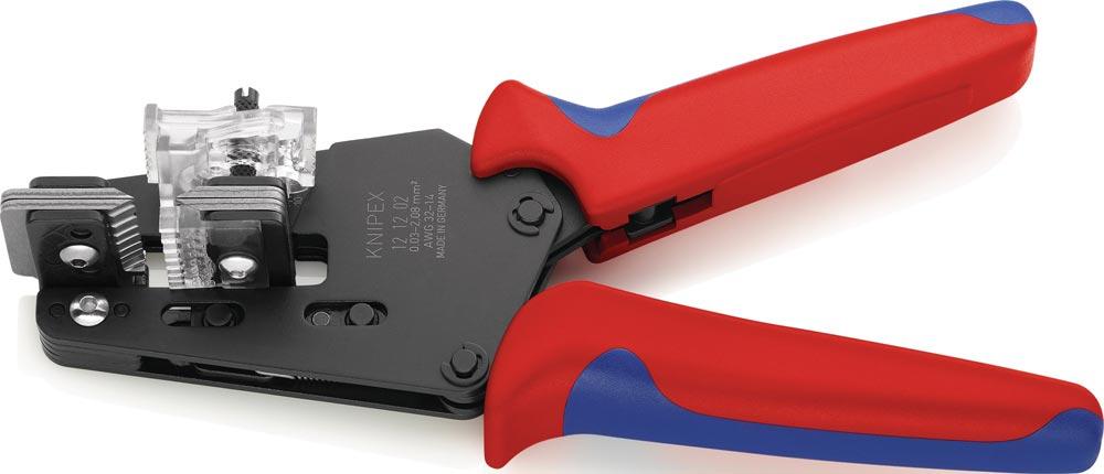 Präzisionsabisolierzange Länge 195 mm 0,03 - 2,08 (AWG 32 - 14) mm Mehrkomponenten-Hüllen Präzisionsabisolierzange Länge 195 mm 0,03 - 2,08 (AWG 32 - 14) mm Mehrkomponenten-Hüllen