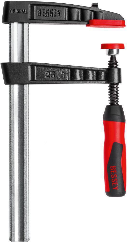 Temperguss-Schraubzwinge TG-2K Spannweite 250 mm Ausladung 120 mm 2-Komponentengriff 29 x 9 mm