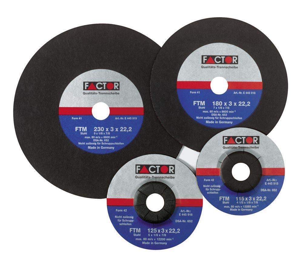 Freihand-Trennscheibe für Metall FTM, gekröpfte Ausf. 125 x 3 x 22,23 mm Freihand-Trennscheibe für Metall FTM, gekröpfte Ausf. 125 x 3 x 22,23 mm
