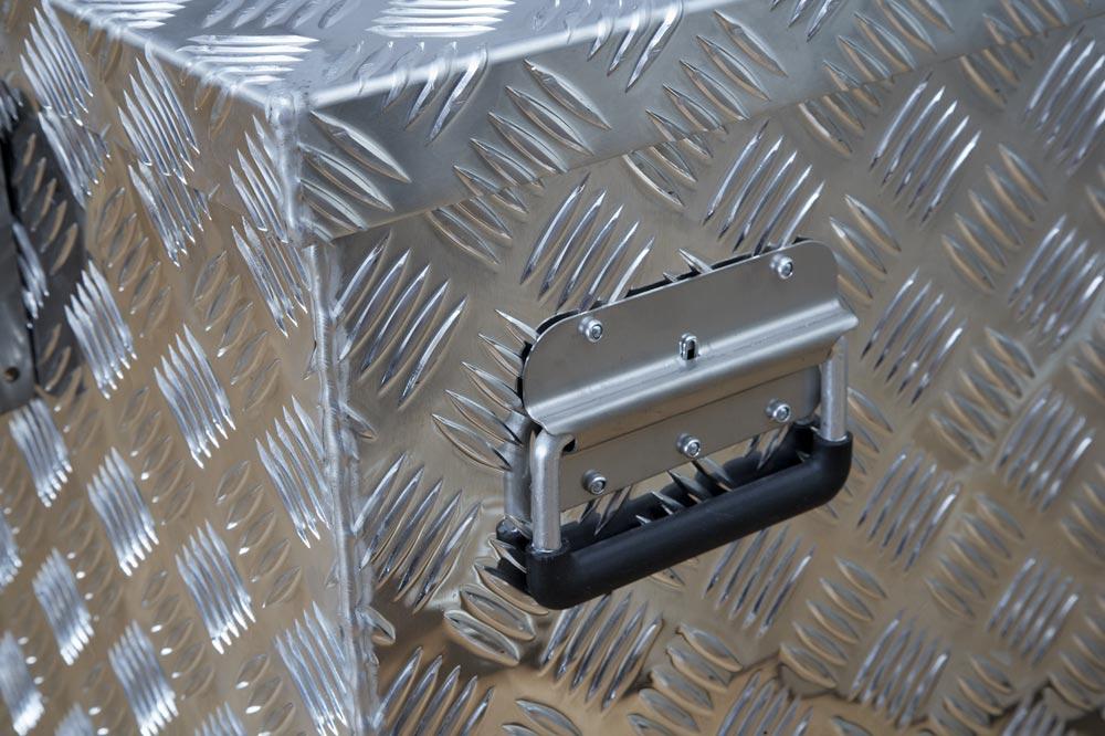 Aluminium Riffelblech-Box, BxTxH innen 600x250x250 mm, Volumen 37 l