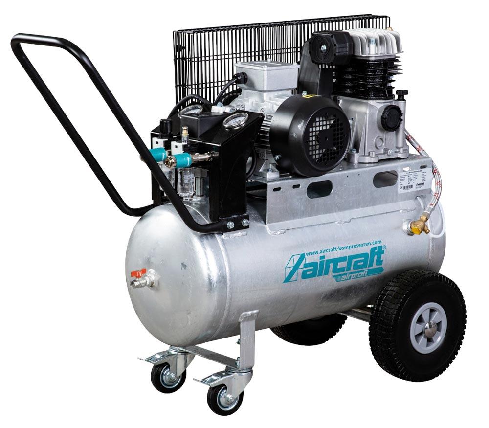 AIRCRAFT Mobiler Kolbenkompressor mit Riemenantrieb AIRPROFI 503/50 P