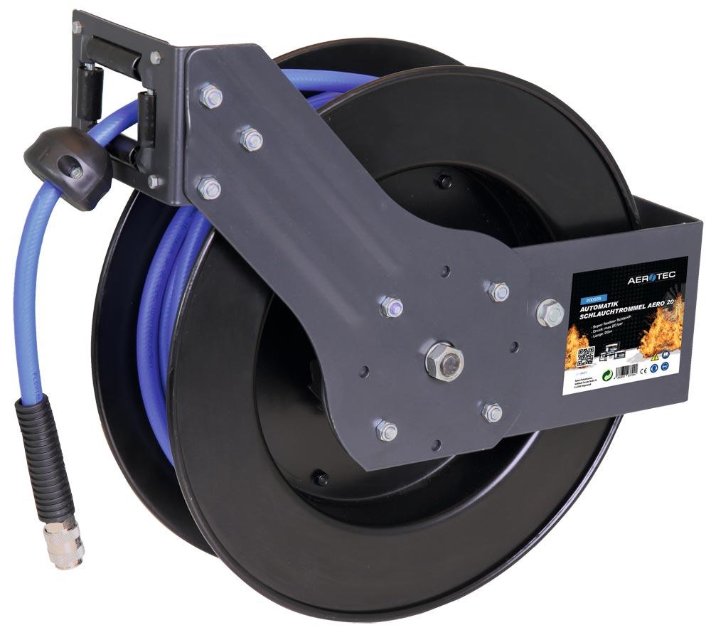 Automatik-Schlauchaufroller Aero 16 Metallgehäuse 16 m Schlauch, 20 bar Automatik-Schlauchaufroller Aero 16 Metallgehäuse 16 m Schlauch, 20 bar