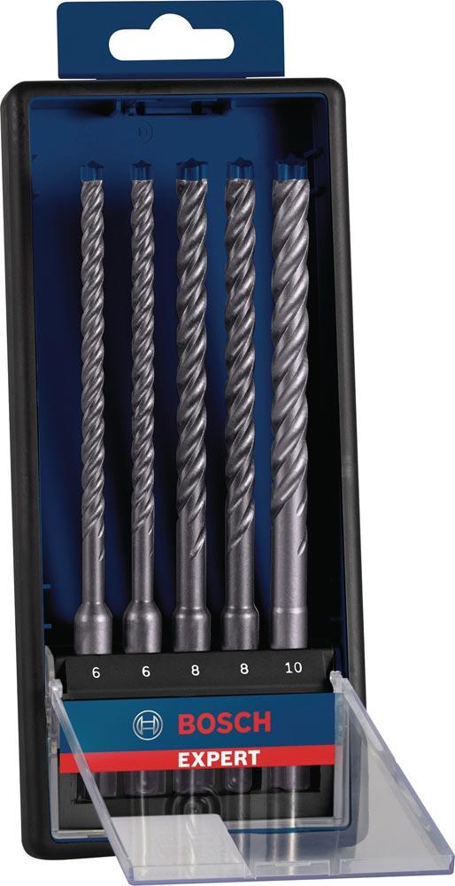 Hammerbohrersatz Expert SDS plus-7X 5- teilig SDS Plus Kunststoffkassette mit Euroloch