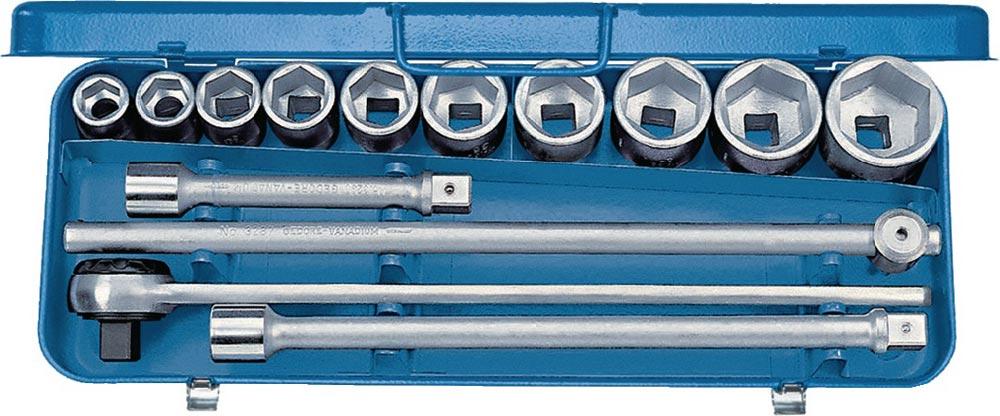 Steckschlüsselsatz 32 EMU-2 14-teilig 3/4 Schlüsselweiten 22-50 mm Anzahl Zähne 50 6-Kant Steckschlüsselsatz 32 EMU-2 14-teilig 3/4 Schlüsselweiten 22-50 mm Anzahl Zähne 50 6-Kant
