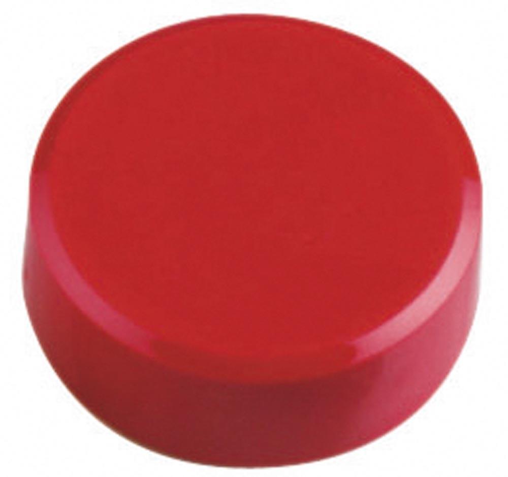 Magnete, Durchm.xH 34x13 mm, Haftkraft 2 kg, Kunststoffgehäuse rot, VE 20 Stück, MINDESTABNAHME 2 VE