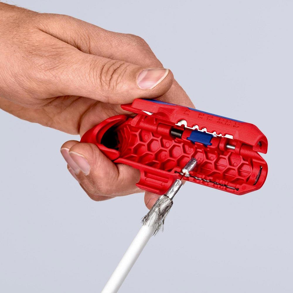 Universal Abmantelungswerkzeug ErgoStrip® Gesamtlänge 130 mm für Linkshänder Universal Abmantelungswerkzeug ErgoStrip® Gesamtlänge 130 mm für Linkshänder