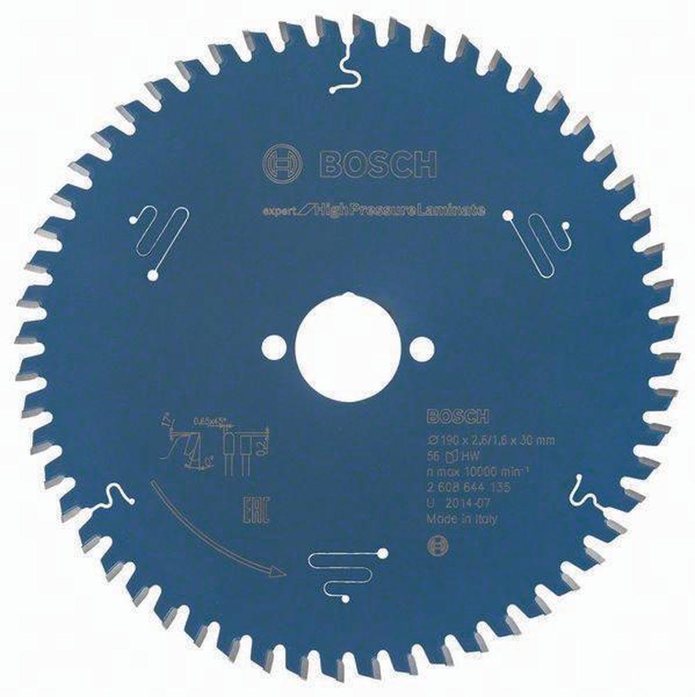 Kreissägeblatt Außen-Ø 190 mm Zähnezahl 56 TR-F Bohrung 30 mm Schnittbreite 2,6 mm HM