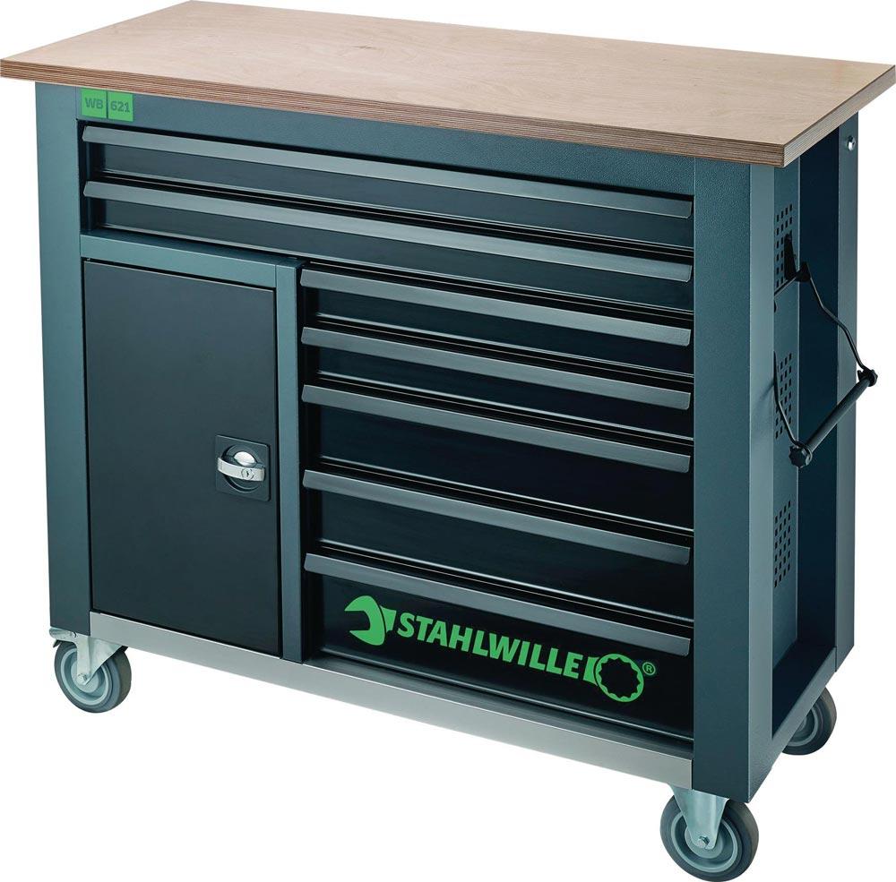Rollwerkbank WB621 Außen-B1150xT500xH1045mm Schubladenanzahl 7 + 1 Fach 750 kg unbestückt