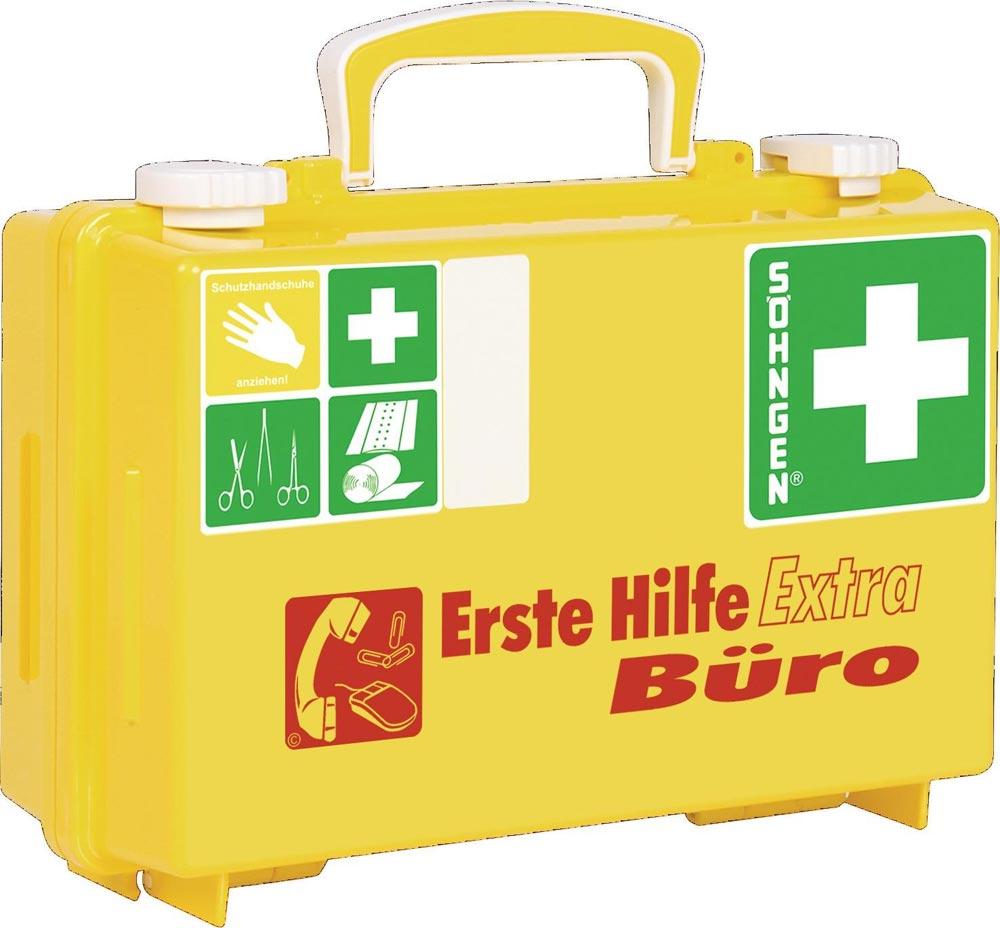 Erste Hilfe Koffer Extra Büro B260xH170xT110ca.mm leuchtgelb