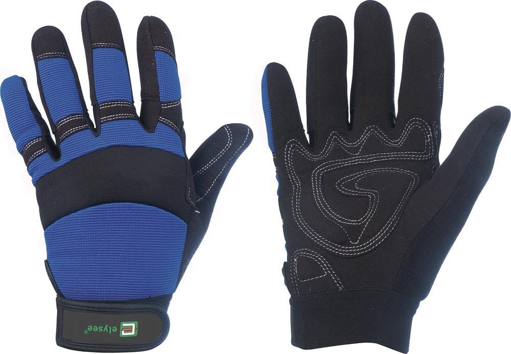 Kunstlederhandschuhe Master Größe 10 schwarz/blau EN 388 PSA-Kategorie II Kunstlederhandschuhe Master Größe 10 schwarz/blau EN 388 PSA-Kategorie II