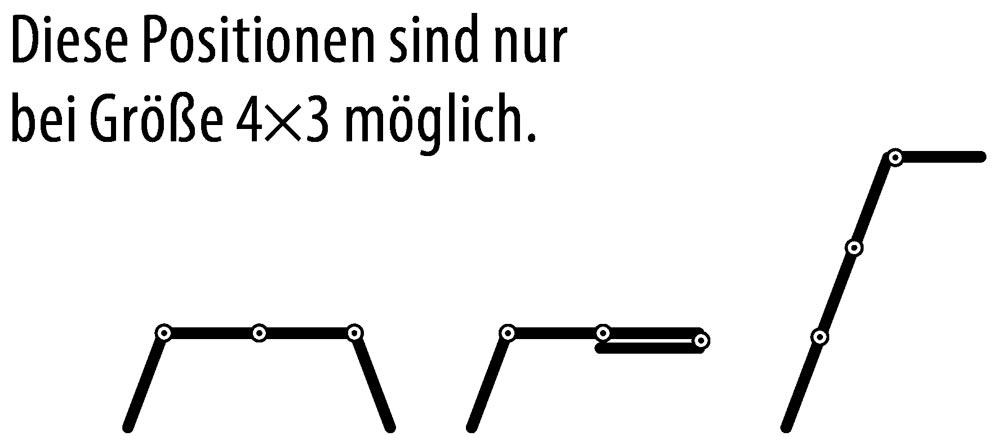 Mehrzweckleiter inkl. Plattform, 4x3 Sprossen, Länge 3,47 m Mehrzweckleiter inkl. Plattform, 4x3 Sprossen, Länge 3,47 m