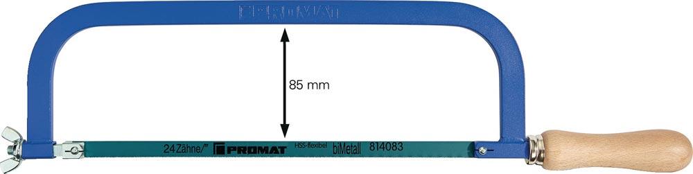 Metallsägebogen Blattlänge 300 mm 24 Zähne / Zoll Holzheft pulverbeschichtet