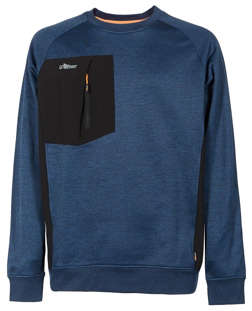Sweatshirt YORK Gr. S, 140 g/m2, 100% Polyester, Farbe Deep Blue