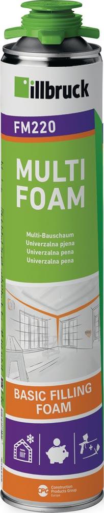 1K-PUR-Schaum FM220 750 ml B2 gelb mit Einweghandschuhen Dose