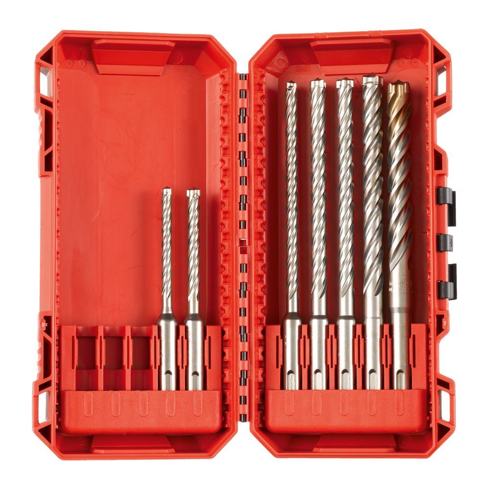 Hammerbohrersatz 7-teilig SDS-plus Kunststoffbox Hammerbohrersatz 7-teilig SDS-plus Kunststoffbox