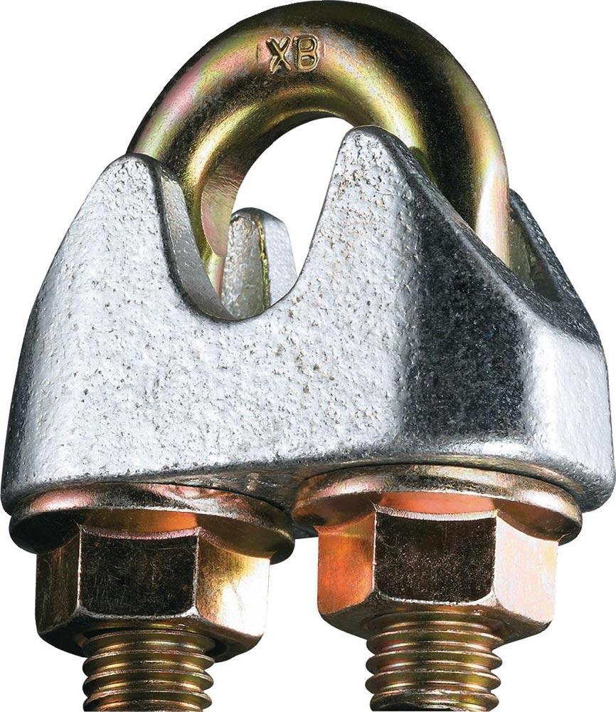 Sicherheitsdrahtseilklemme DIN 1142-EN 13411-5 Gewinde M5 Nenngröße 5,0 mm verzinkt