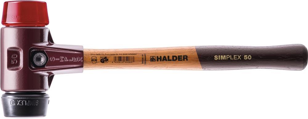 Schonhammer SIMPLEX Länge 300 mm Kopf-Ø 30 mm mittelhart/hart Holz Gummi schwarz/Plastik rot Schonhammer SIMPLEX Länge 300 mm Kopf-Ø 30 mm mittelhart/hart Holz Gummi schwarz/Plastik rot