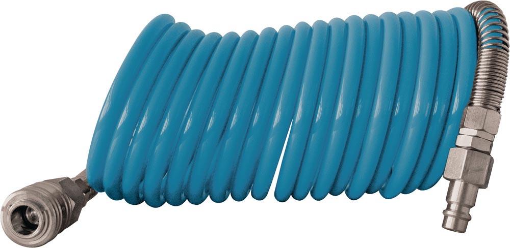 Spiralschlauchset Innen-Ø 10 mm Außen-Ø 12 mm Länge 10 m Kupplung DN 7,2 Spiralschlauchset Innen-Ø 10 mm Außen-Ø 12 mm Länge 10 m Kupplung DN 7,2
