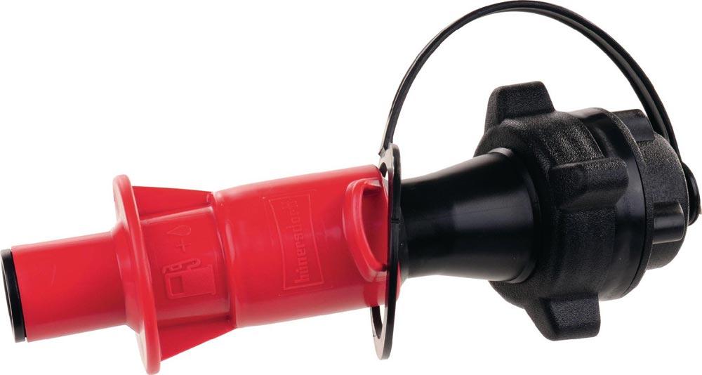 Sicherheitseinfüllsystem für Kettenhaftöl schwarz/grün Sicherheitseinfüllsystem für Kettenhaftöl schwarz/grün