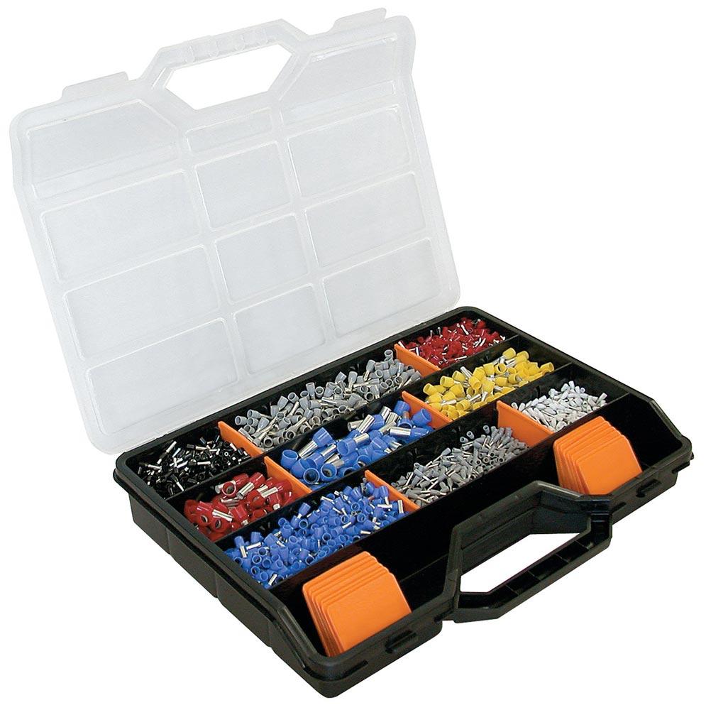 Aderendhülsensortiment 2200-teilig 0,5 - 16 mm Sortimentskoffer