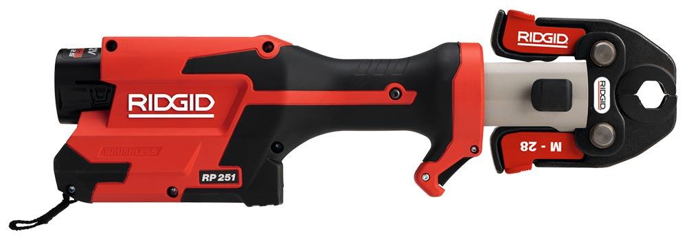 RIDGID Akku-Presswerkzeug RP 251 12 V 2 x 2,5 Ah mit Pressbacken V15-22-28