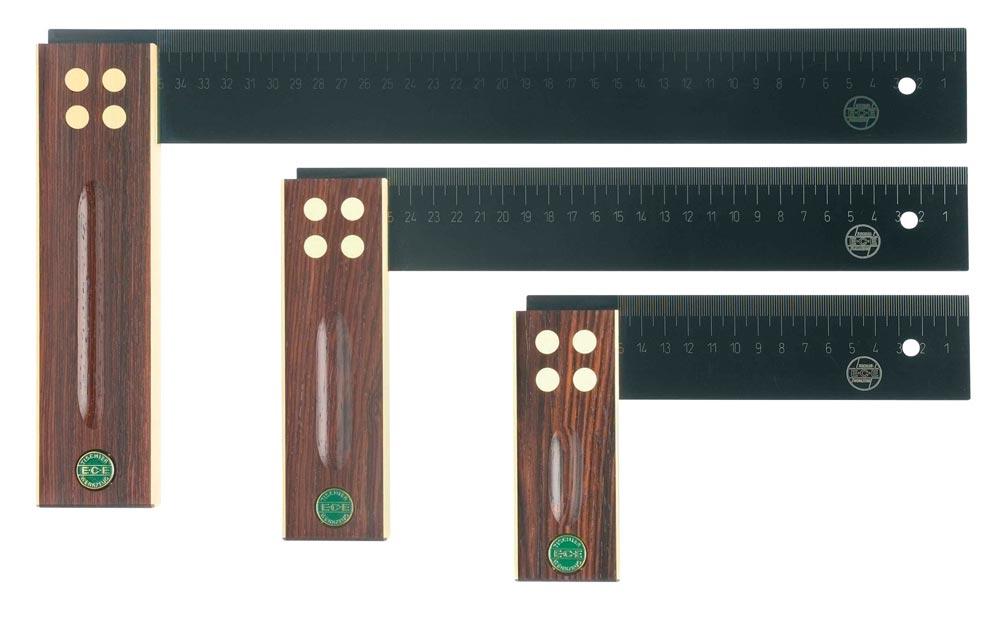 Winkel Schenkellänge 150 mm gelaserte mm-Skala Palisanderholz Winkel Schenkellänge 150 mm gelaserte mm-Skala Palisanderholz