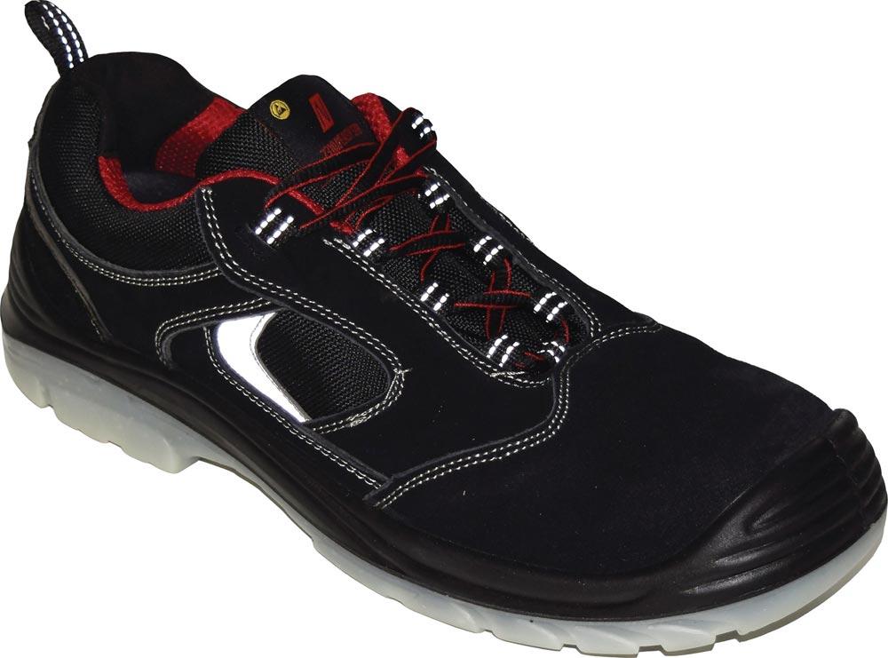 Sicherheitsschuh EASY STEP Größe 40 schwarz S1P SRC EN ISO 20345 Veloursleder