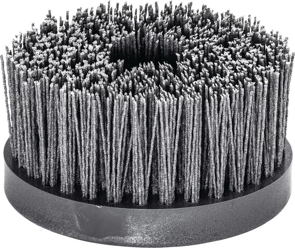 Tellerbürste Ø 130 mm M14 SiC Schleifborsten Körnung 80 2500 min- Tellerbürste Ø 130 mm M14 SiC Schleifborsten Körnung 80 2500 min-