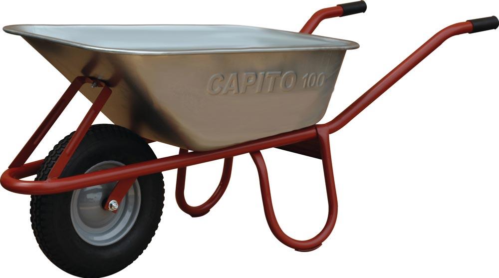 Tiefmuldenkarre ALLCAR 100 l Luftrad Stahlfelge mit Kugellager Tiefmuldenkarre ALLCAR 100 l Luftrad Stahlfelge mit Kugellager