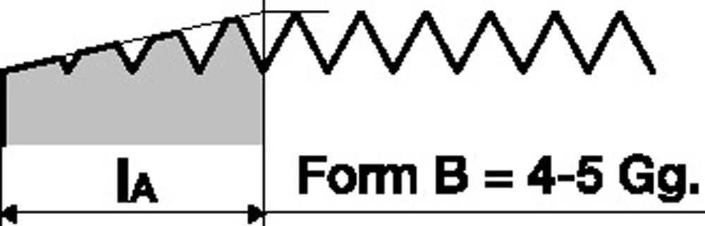 Einschnittgewindebohrer DIN 352 Form B M5x0,8 mm HSS-Co ISO2 (6H)