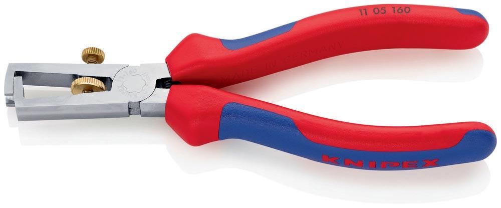 Abisolierzange Länge 160 mm verchromt Mehrkomponentenhüllen mit Öffnungsfeder Abisolierzange Länge 160 mm verchromt Mehrkomponentenhüllen mit Öffnungsfeder