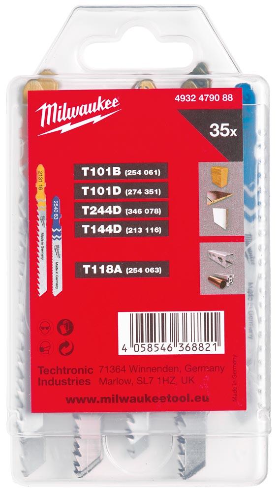 Stichsägeblätter Set 35 Stück T-Schaft für Holz und Metall