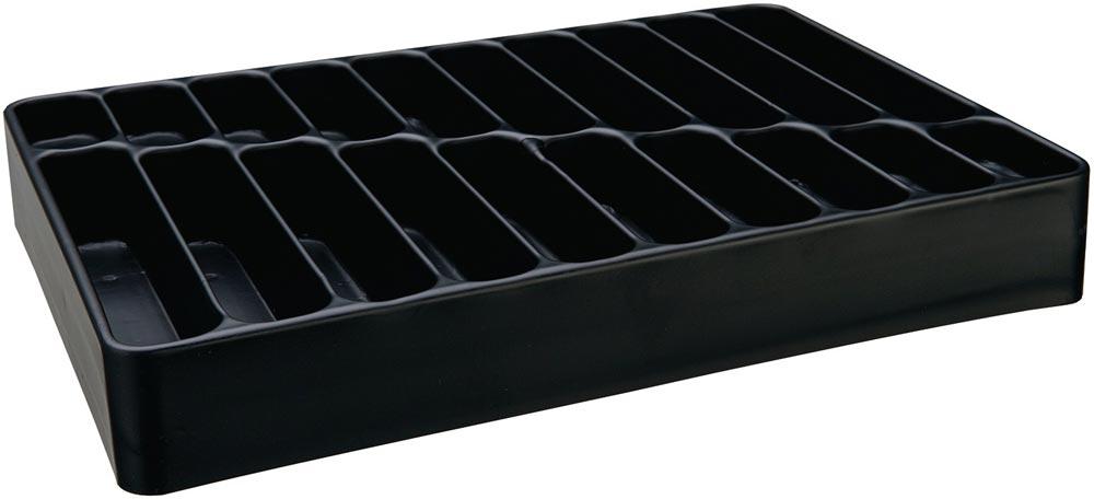 Einsatz LOGS 137 H48xB338xT238mm Kunststoff schwarz 20-fach Einsatz LOGS 137 H48xB338xT238mm Kunststoff schwarz 20-fach